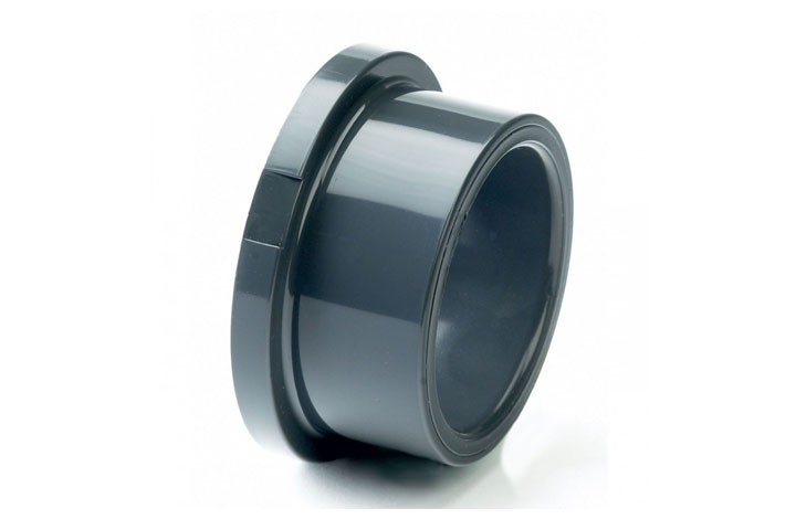 black color pvc reducing bush isolated on white background